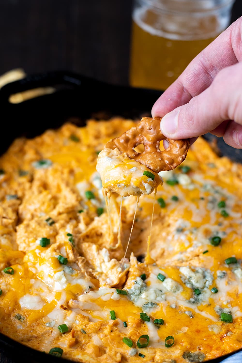 Skillet Buffalo Chicken Dip Kitchen Swagger