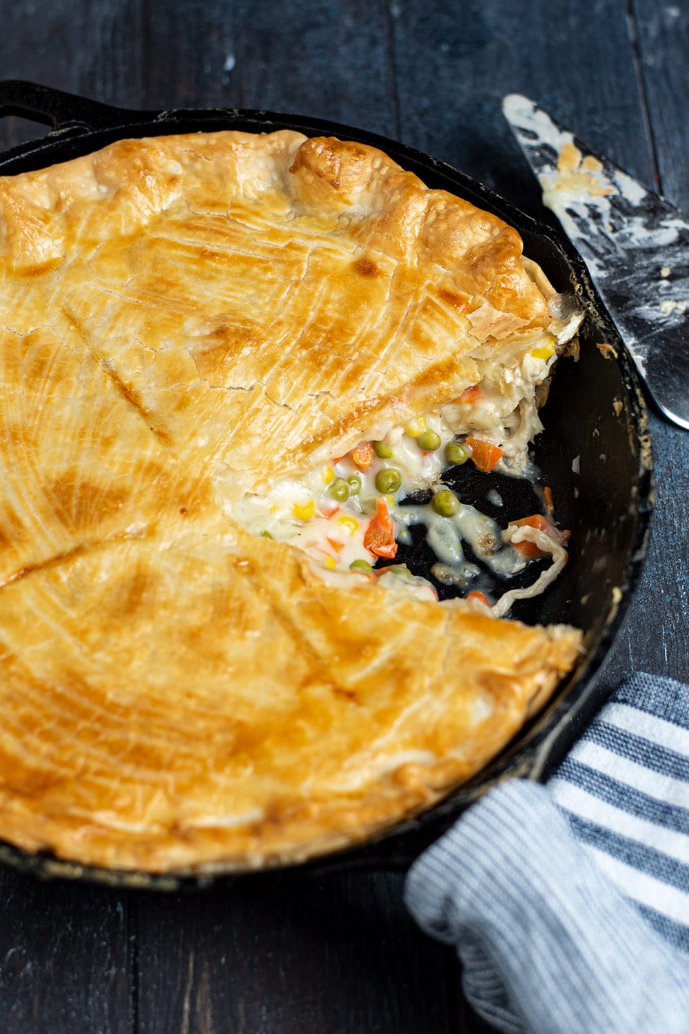Skillet Chicken Pot Pie Recipe Kitchen Swagger