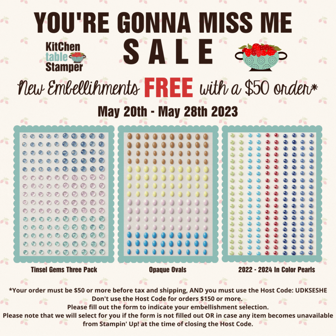 Gonna Miss Me Host Code Offer Kitchen Table Stamper