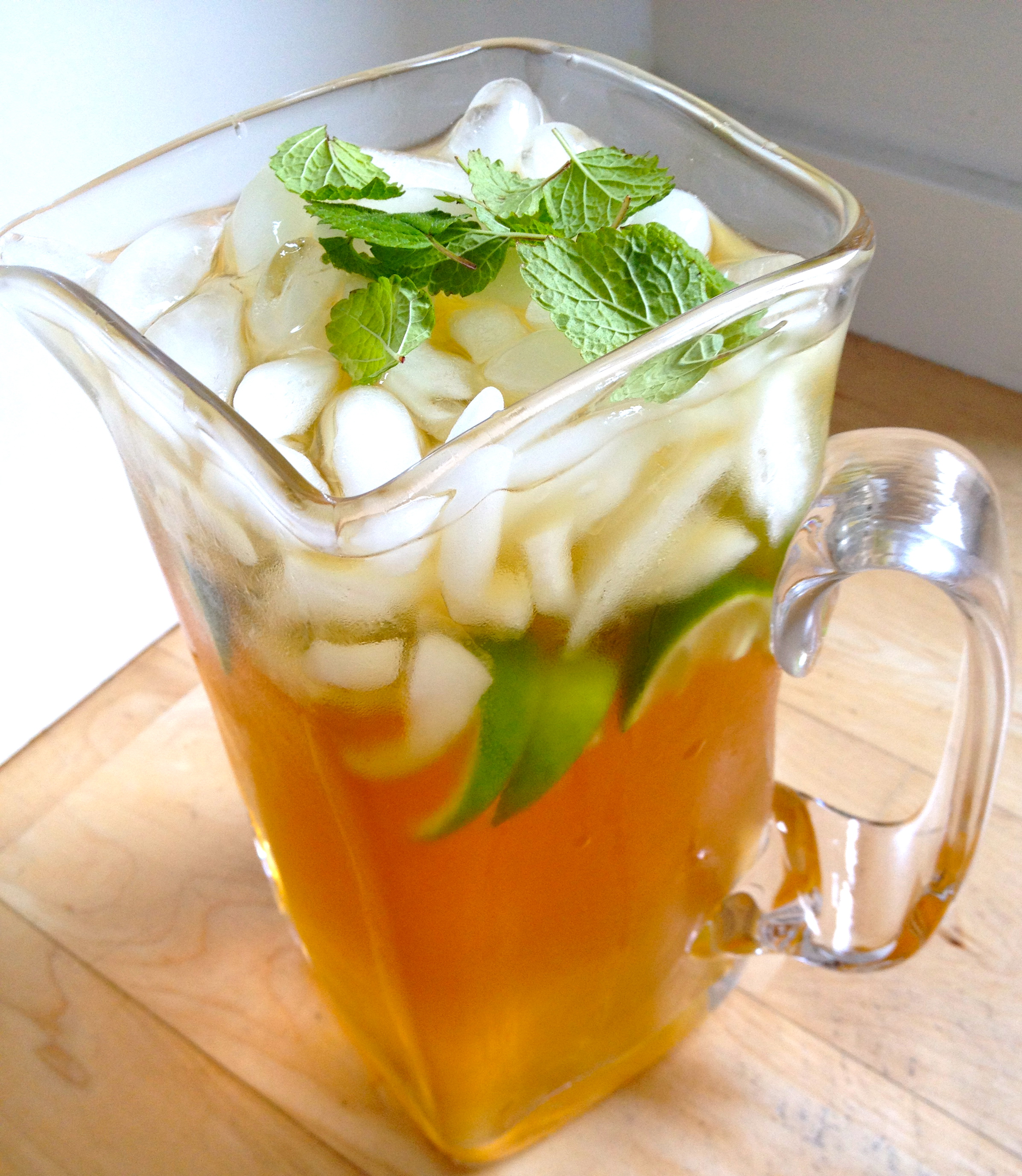 Iced Tea With Fresh Mint and LimeKitchen to Nirvana