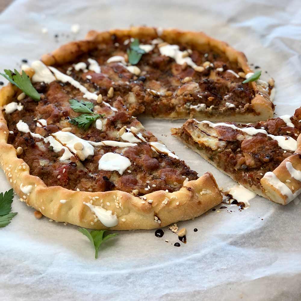 Baharat Spiced Lamb Flatbreads Kitchen to Table