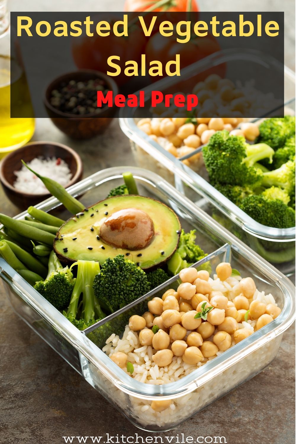 Roasted Vegetable Salad Meal Prep Recipe KitchenVile