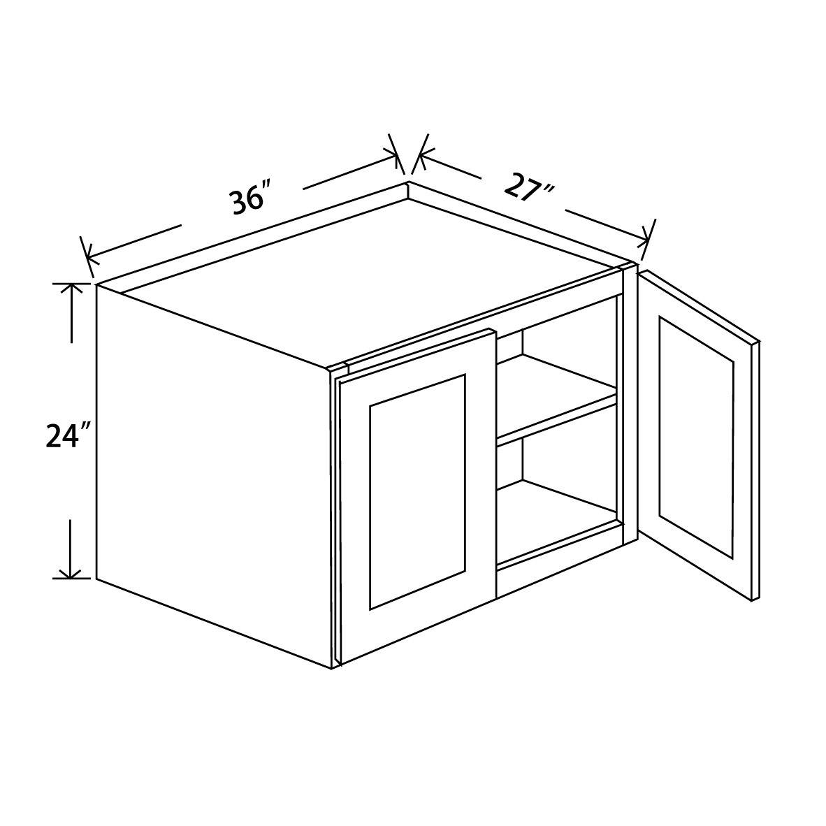 Bestho Series Kitchen Wall BHW362427 Kitchen Zip