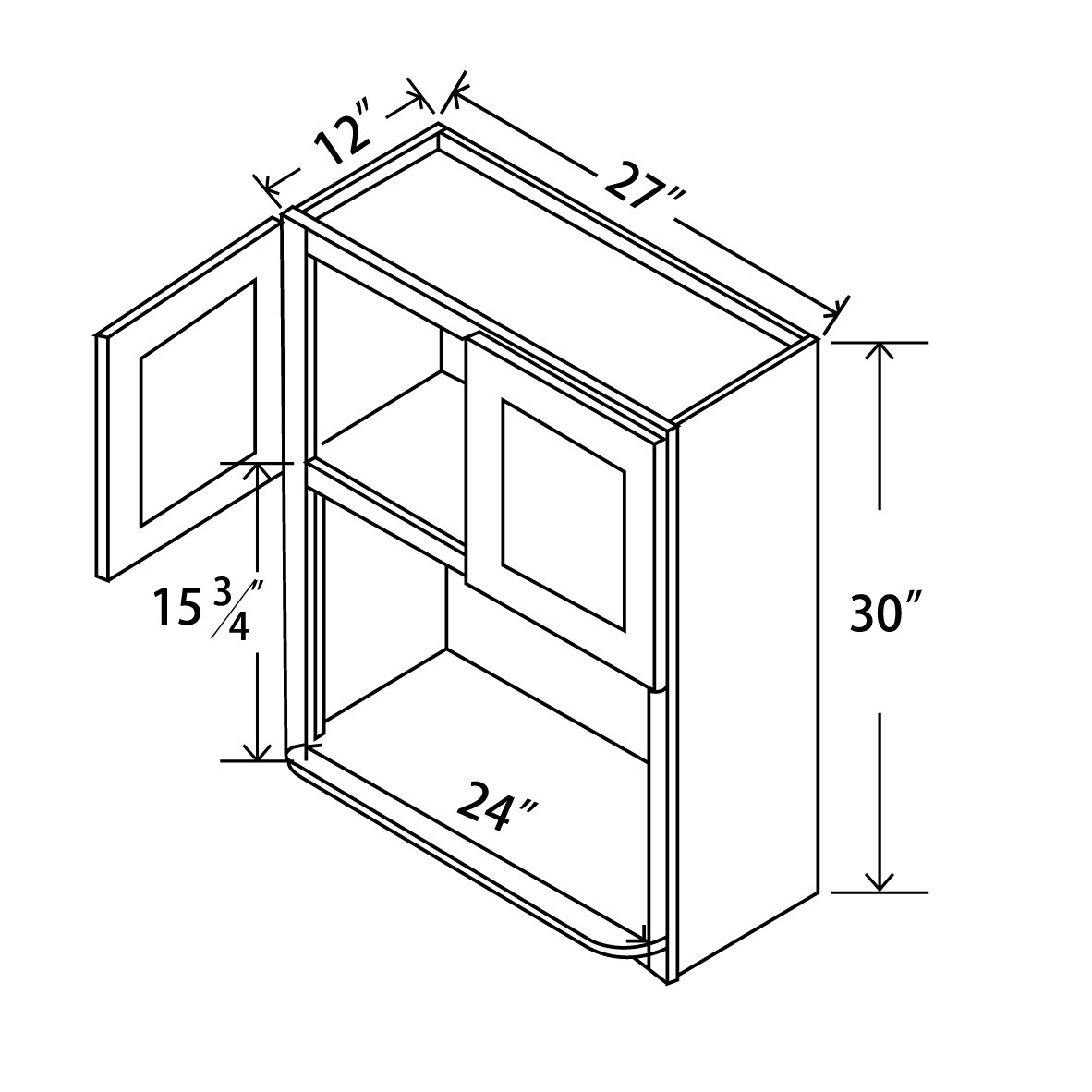 Bestho Series Kitchen Wall BHWMC2730 Kitchen Zip