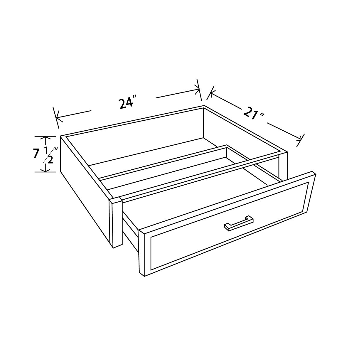 Bathroom Vanity Knee Drawer Rispa