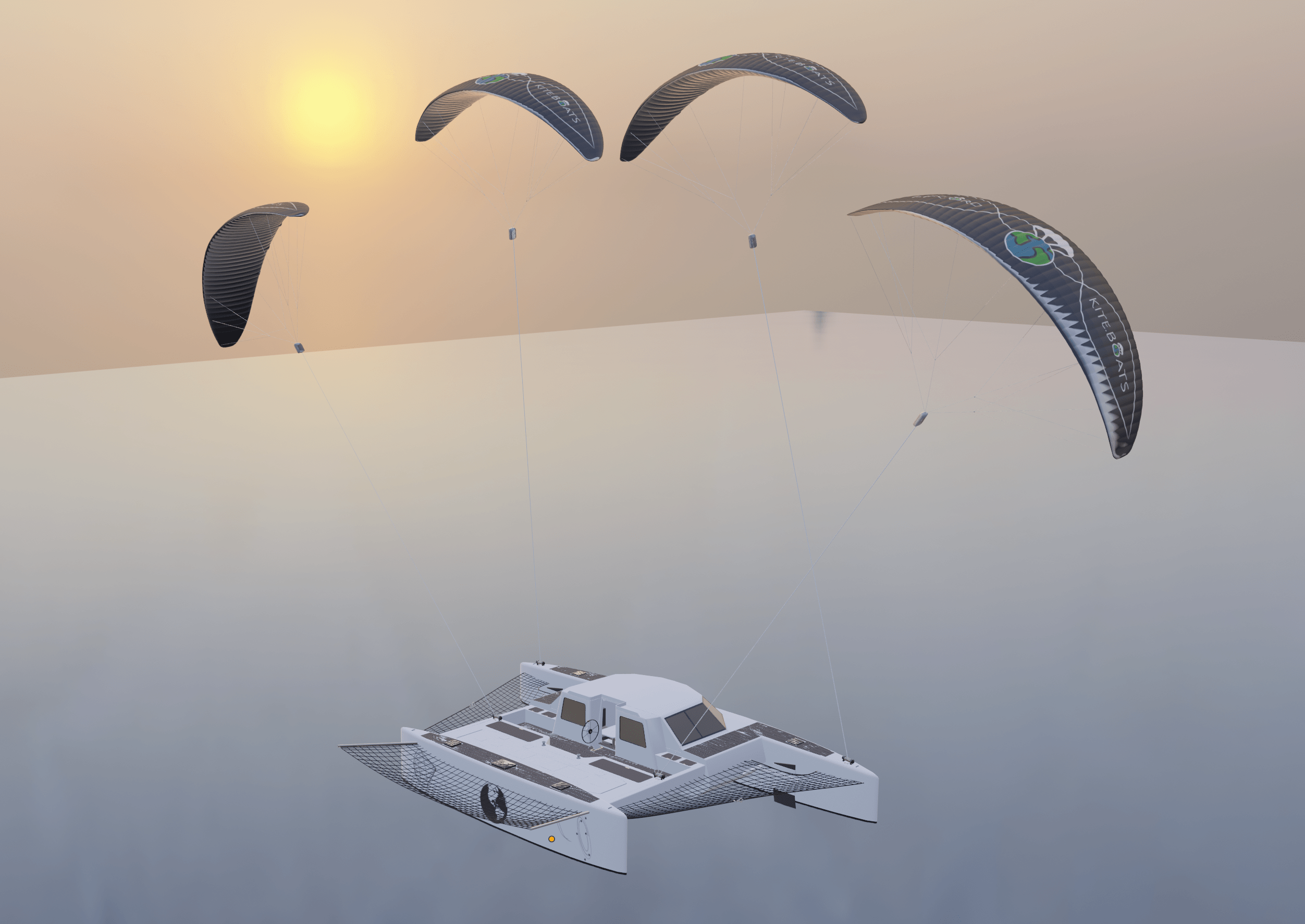 Ripcord Kite.Boats Kite Sailing Development