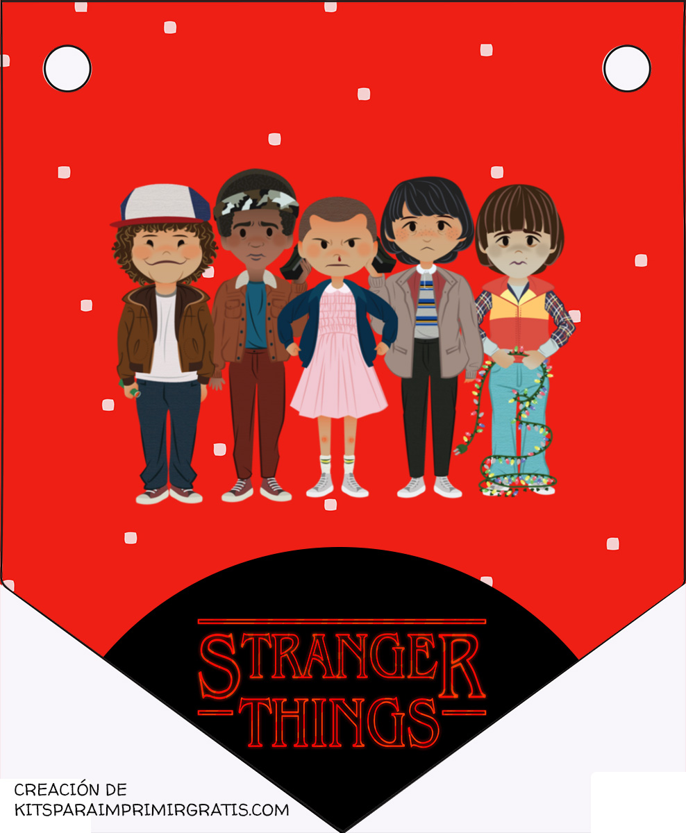 Banner Stranger Things Kits para imprimir gratis