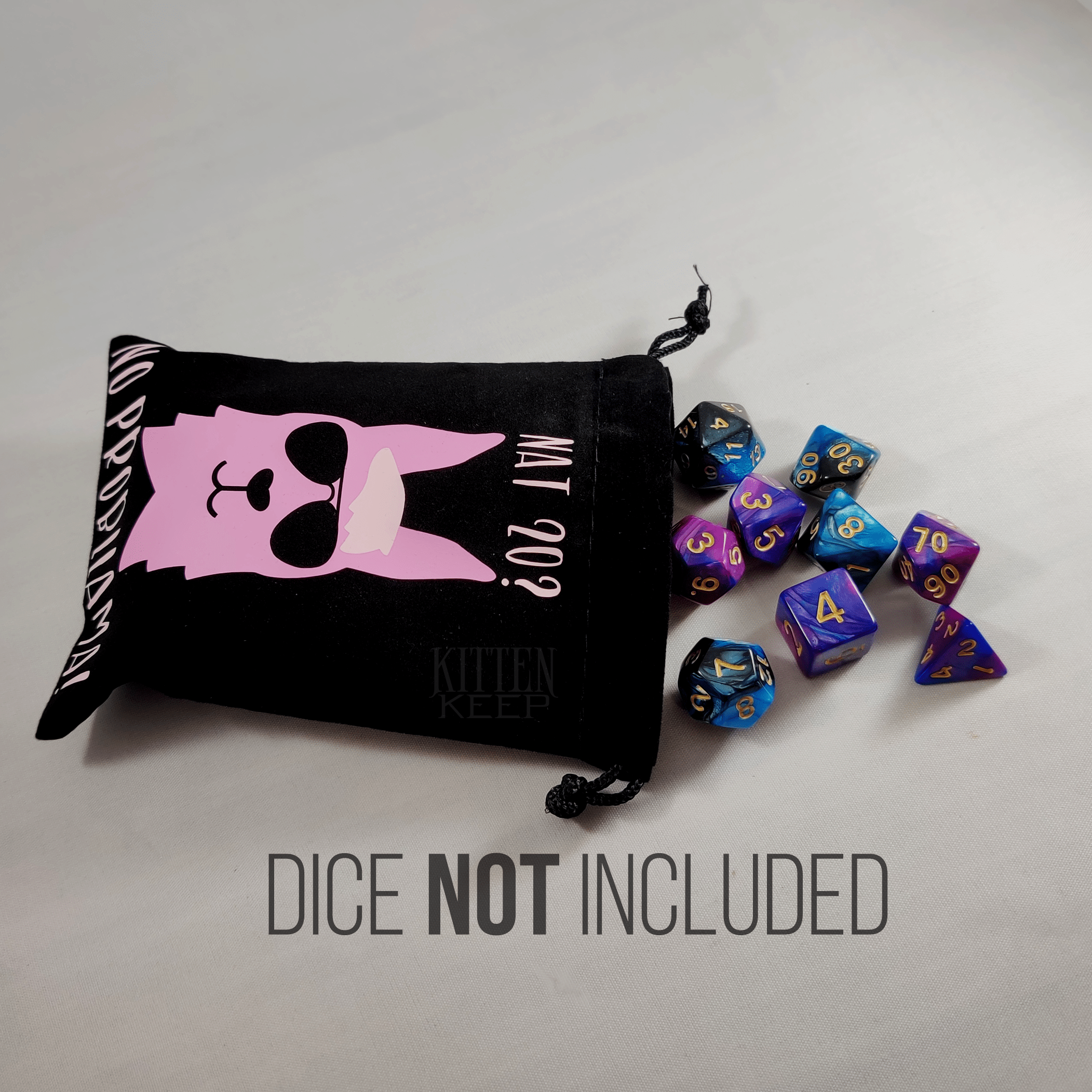No Probllama Dice Bag Kitten Keep Designs