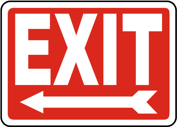 12 Important Printable Exit Signs - Kitty Baby Love