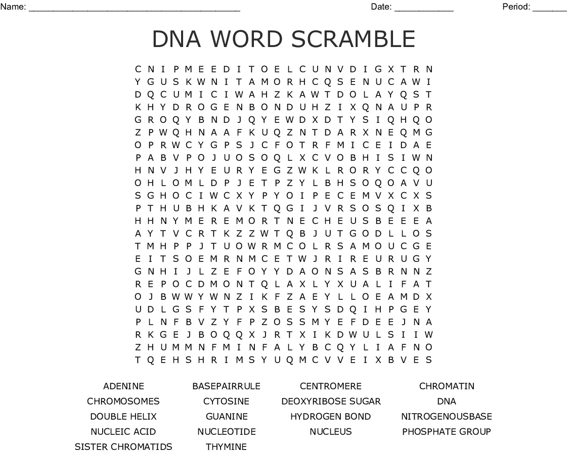 10 DNA Word Searches for You