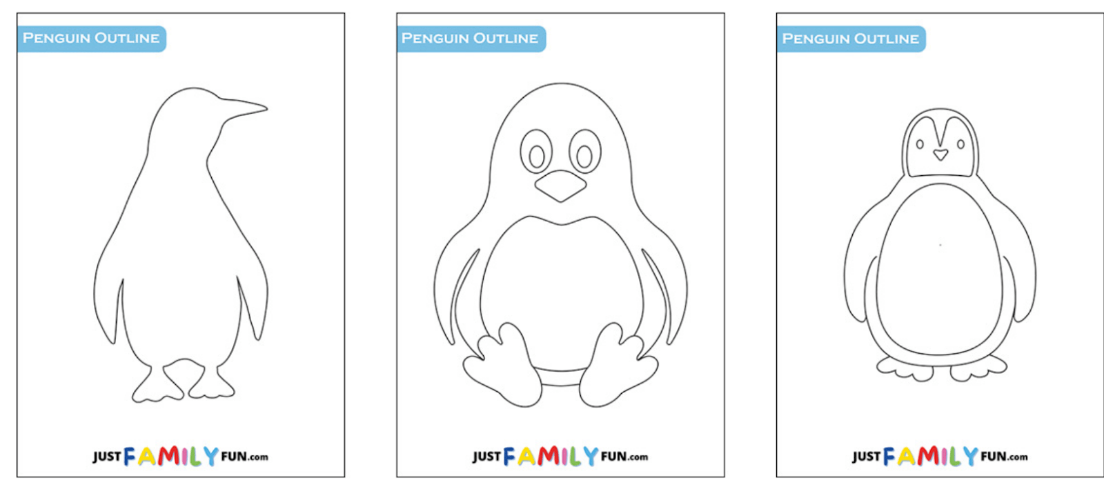 Printable Penguin Outline Templates: Crafting Fun with Our Adorable