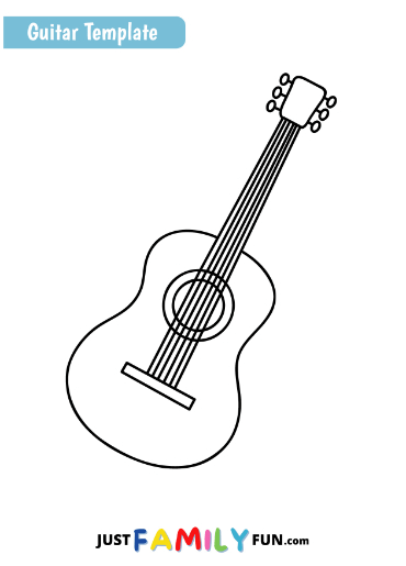 Printable Guitar Templates: A Melody of Imagination Unleashed - Kitty