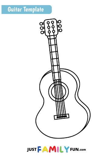 Printable Guitar Templates: A Melody of Imagination Unleashed - Kitty