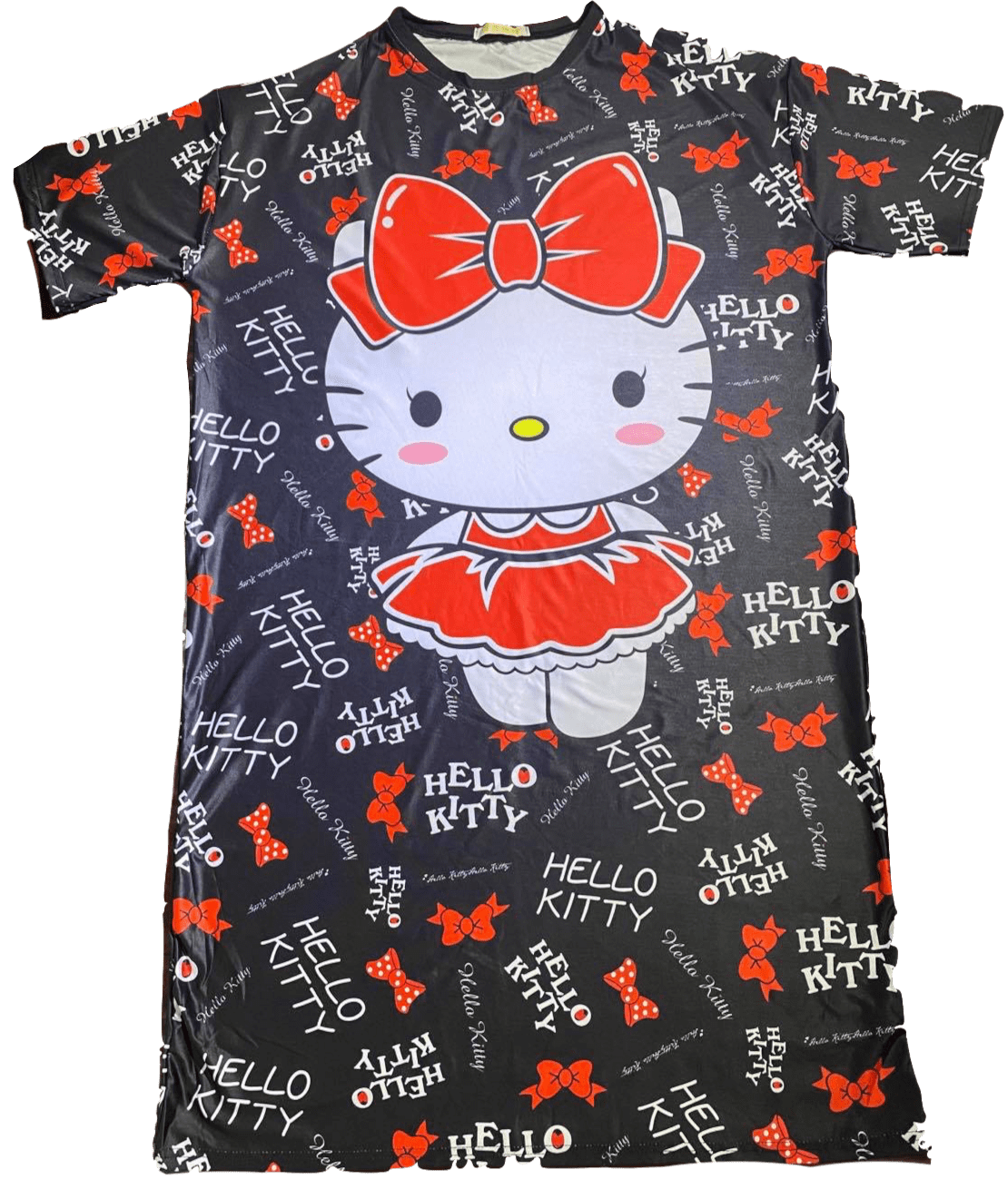 New Hello Kitty Black Long Dress One Size Kitty Collection