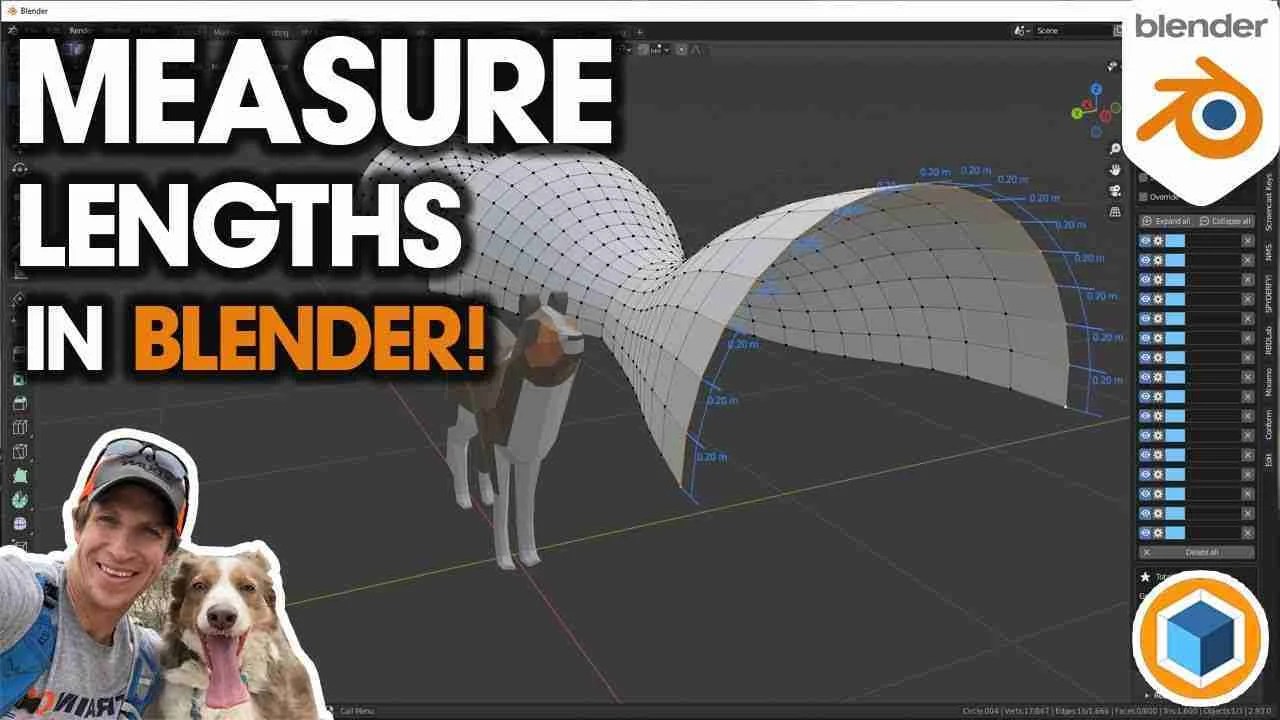 How to MEASURE EDGES in Blender! KIVIAC