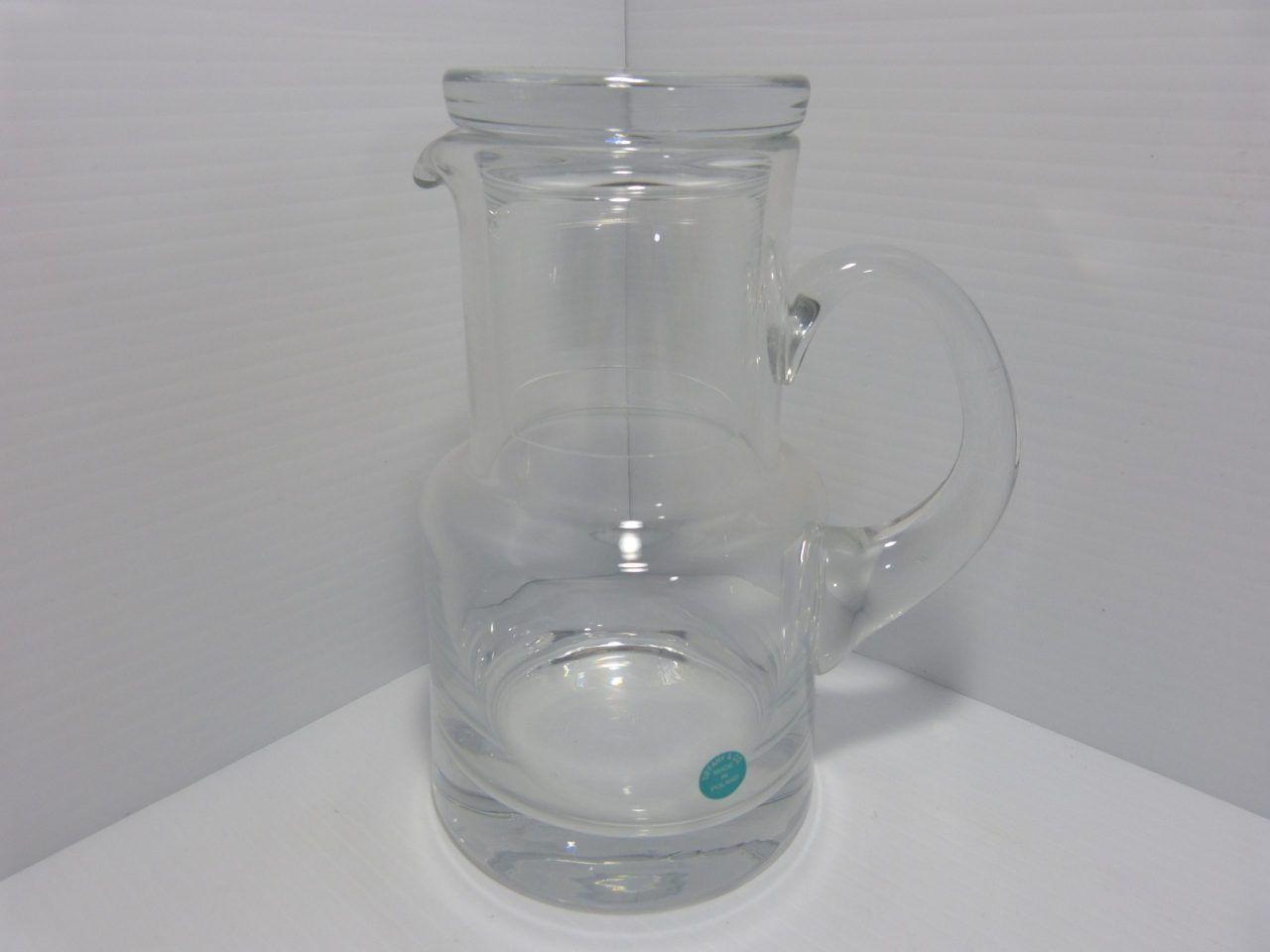 Tiffany & Co Crystal Glass Bedside Water Pitcher Carafe Cup Set Signed