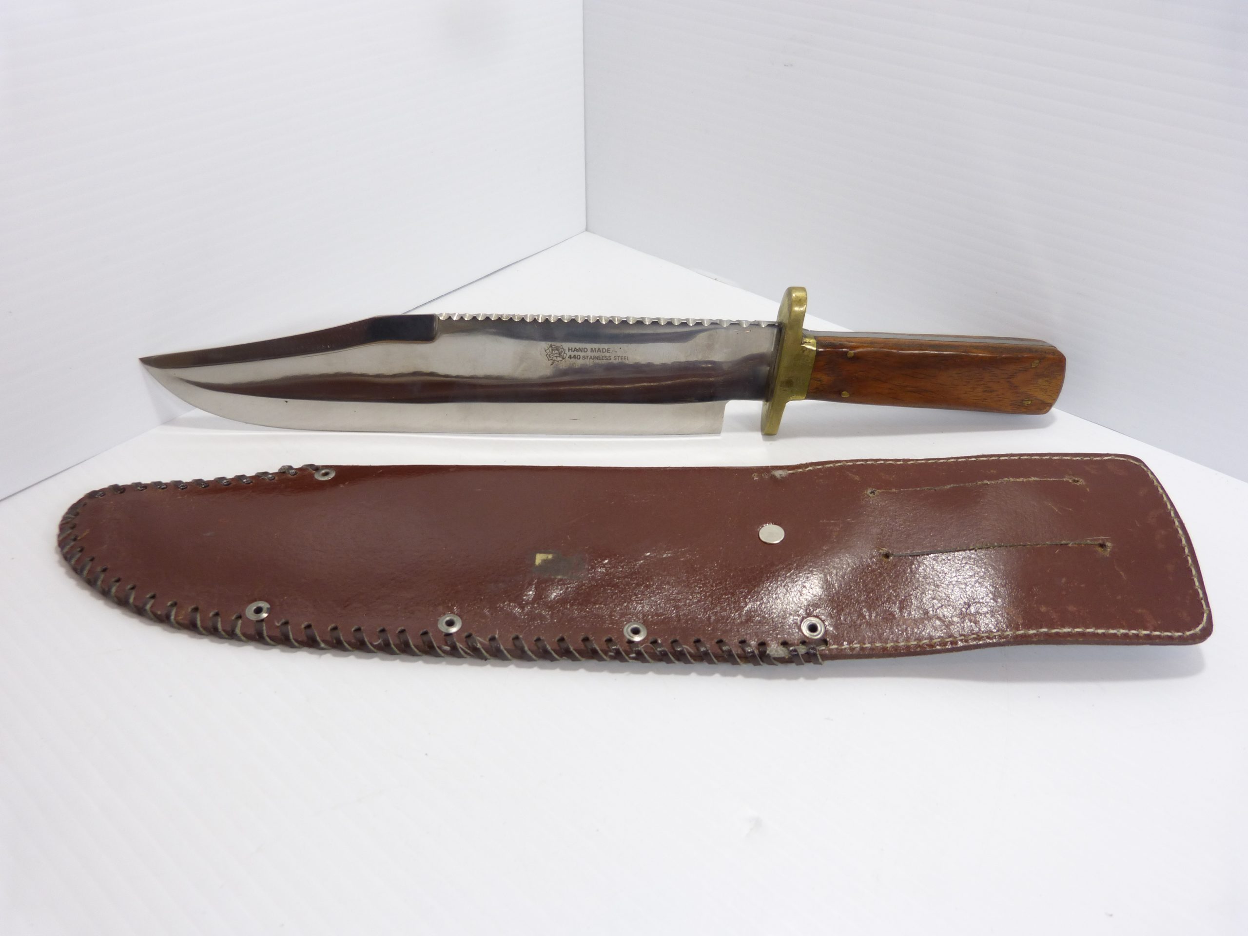 Wood Handle Knife Handmade Approx 15.5" Total Length Kiwanis Marketplace