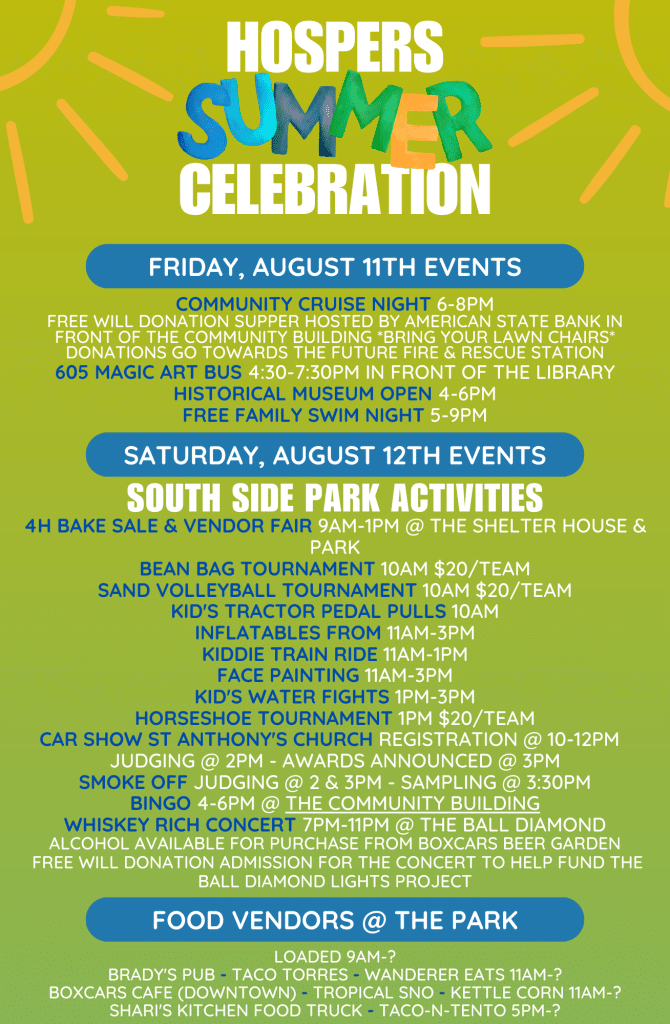 Hospers Summer Celebration KIWA Radio