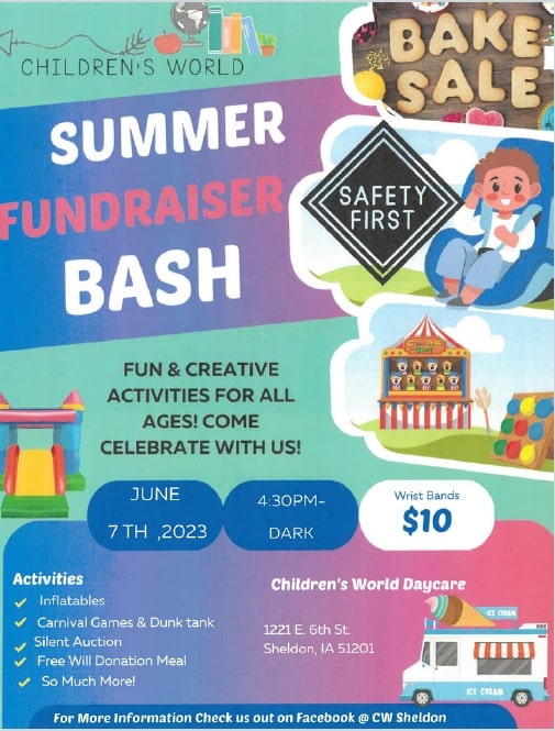 Children's World Will Have A Summer Bash On Wednesday KIWA Radio