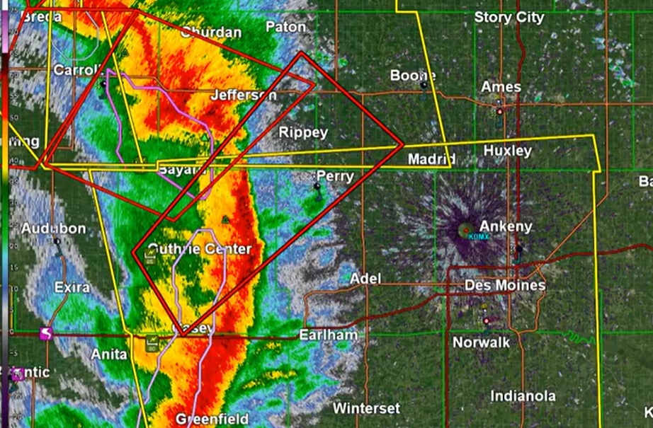 Storms Bring Iowa At Least 5 Tornadoes, 1 Death, Damage In All 99