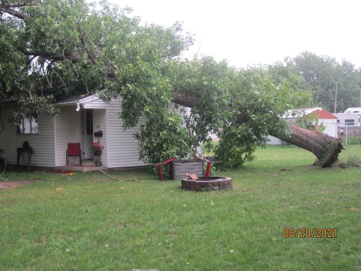 Tornado Damage Reported South Of Sibley From Friday's Severe Weather