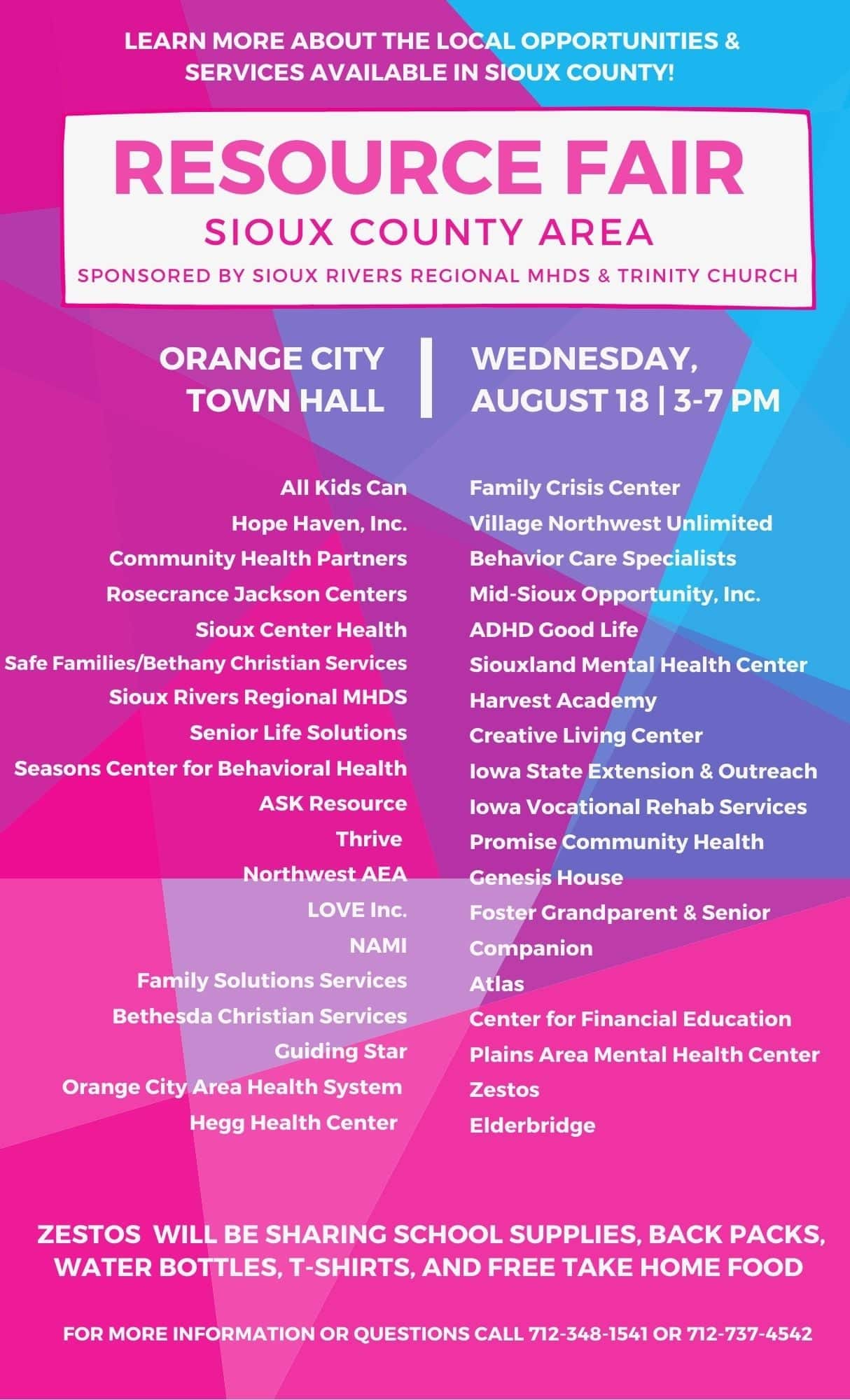 Resource Fair To Showcase Local Opportunities, Services In Sioux County