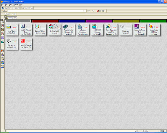 Lotus Notes Tribunal, Exhibit 001D “Workspace Configuration