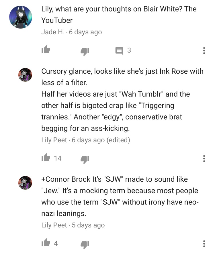 Jerry Peet / Lily Orchard / Lily Peet / Valkyrstudios / Bhaalspawn