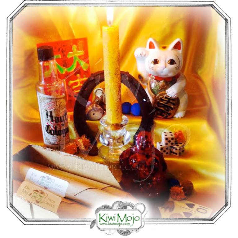 Bouji Bon Chans Fixed Candle for Good Luck Kiwi Mojo