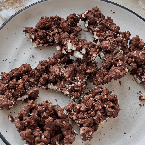 Chocolate rice cake bars kizactivelife