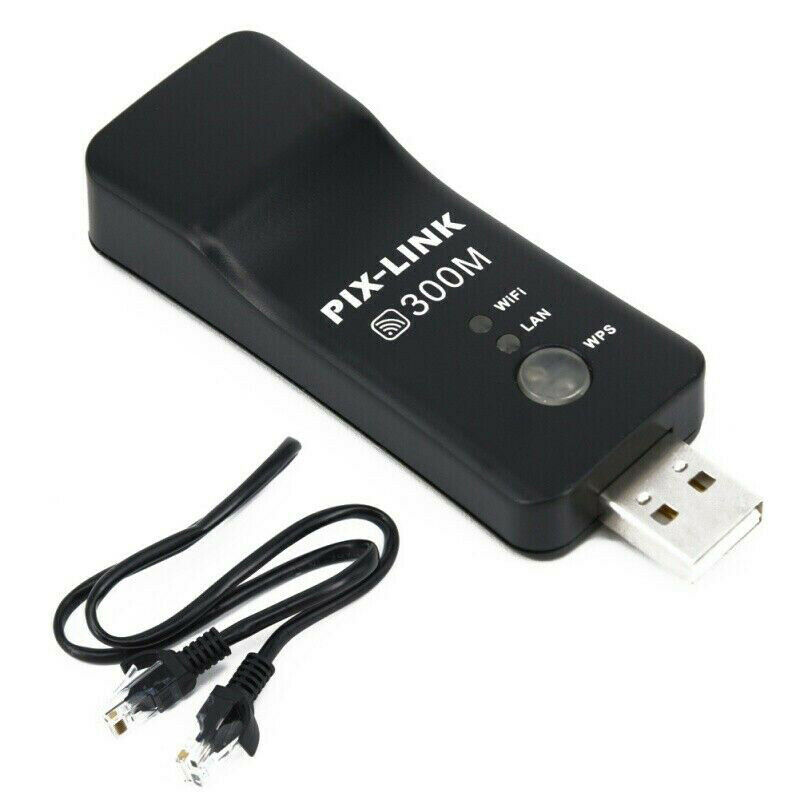 Wireless LAN Adapter WiFi Dongle RJ45 Cable For