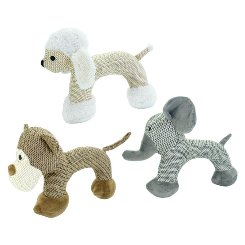 Squeaky Dog Toys For Aggressive Chewers Soft Plush Stuffed Dog Toy Bite Play eBay