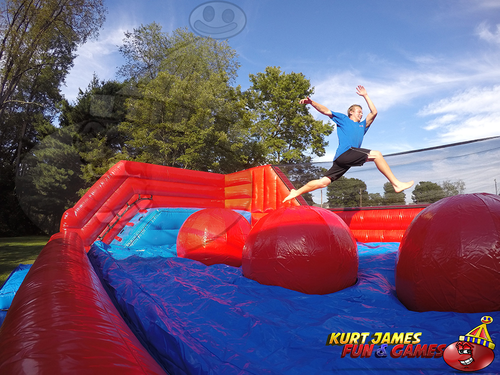 Rent American Ninja Warrior and Wipeout style inflated obstacle course