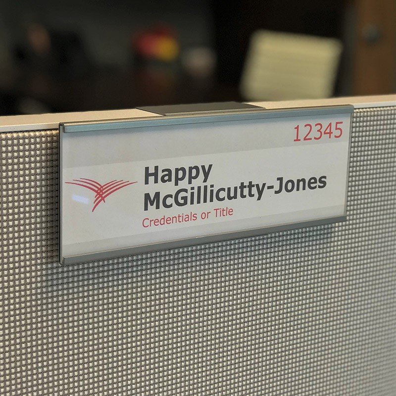 Workstation Name Plates KJ Studios