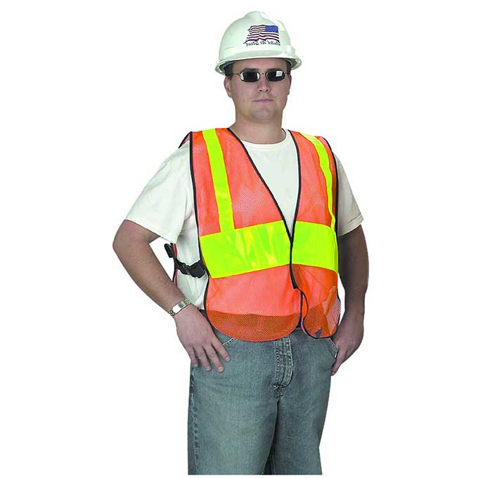Orange Reflective Mesh Vest Cool Tools