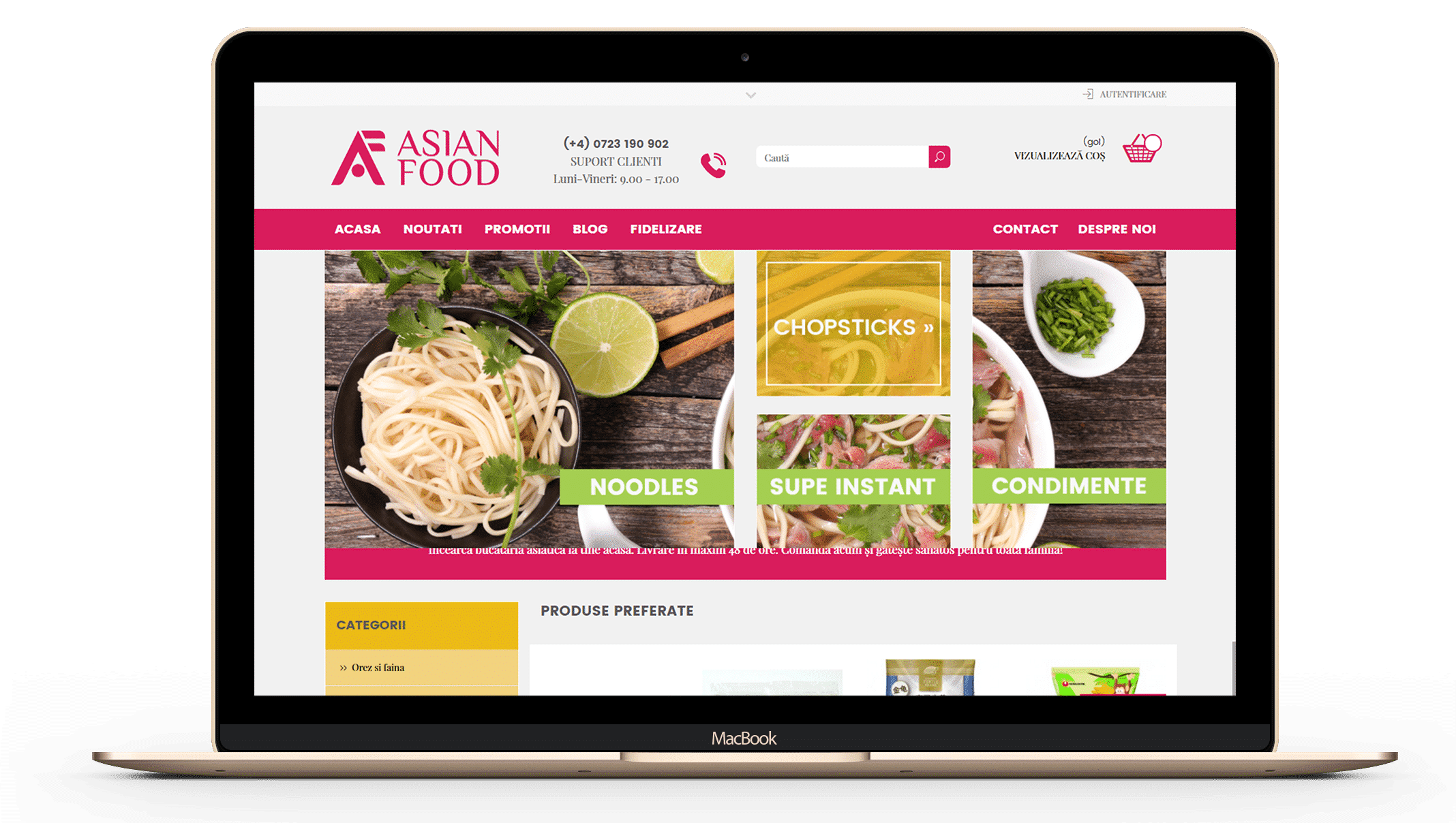 Asian Food Shop produse asiatice Klain Digital Marketing Agency