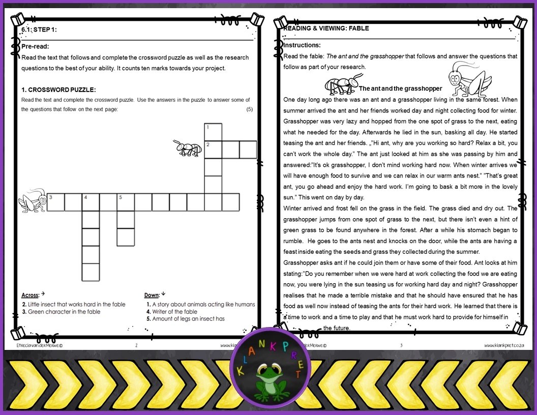 Project Grade 4 English Home Language or First Additional Language