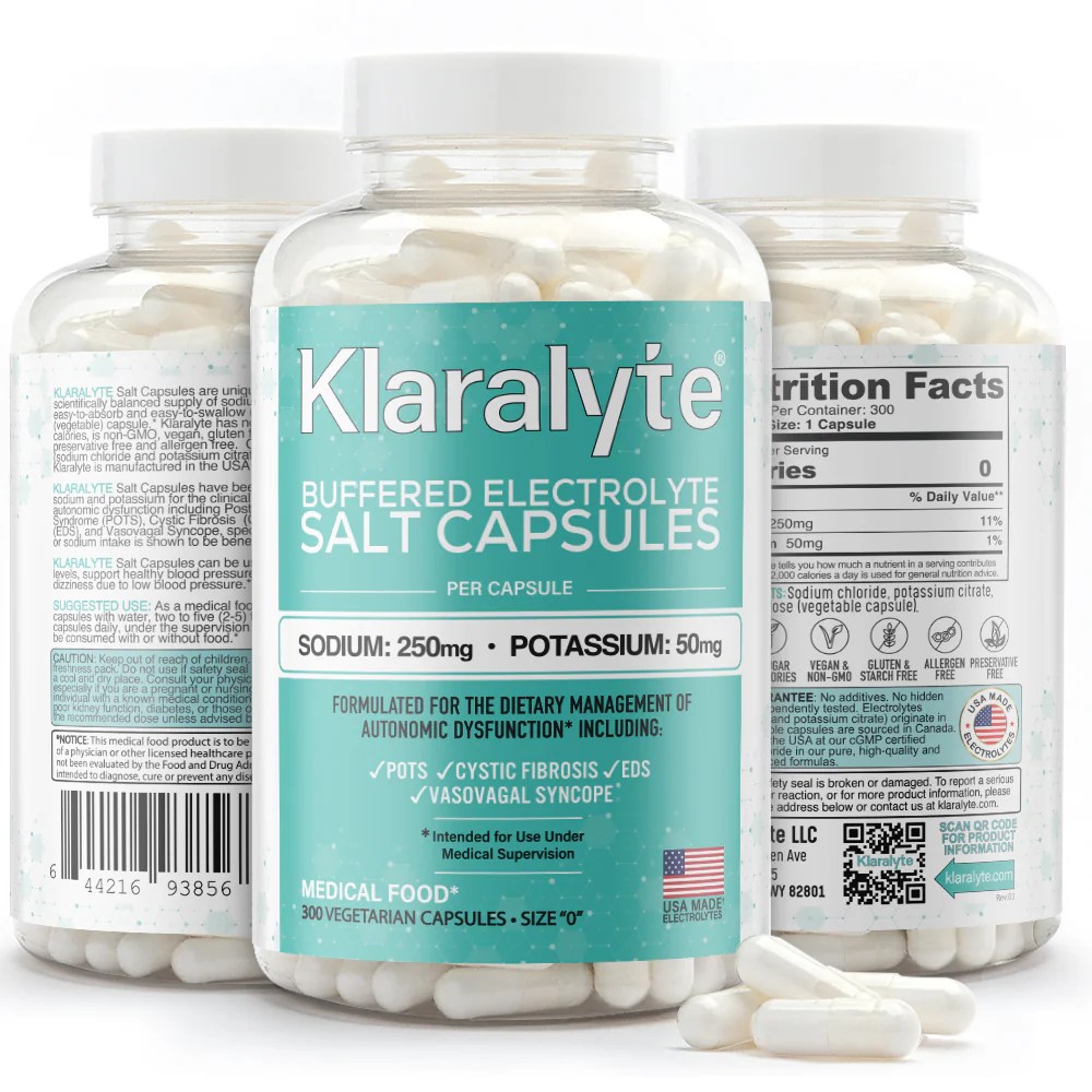 Klaralyte® Salt Capsules for Dysautonomia or POTS