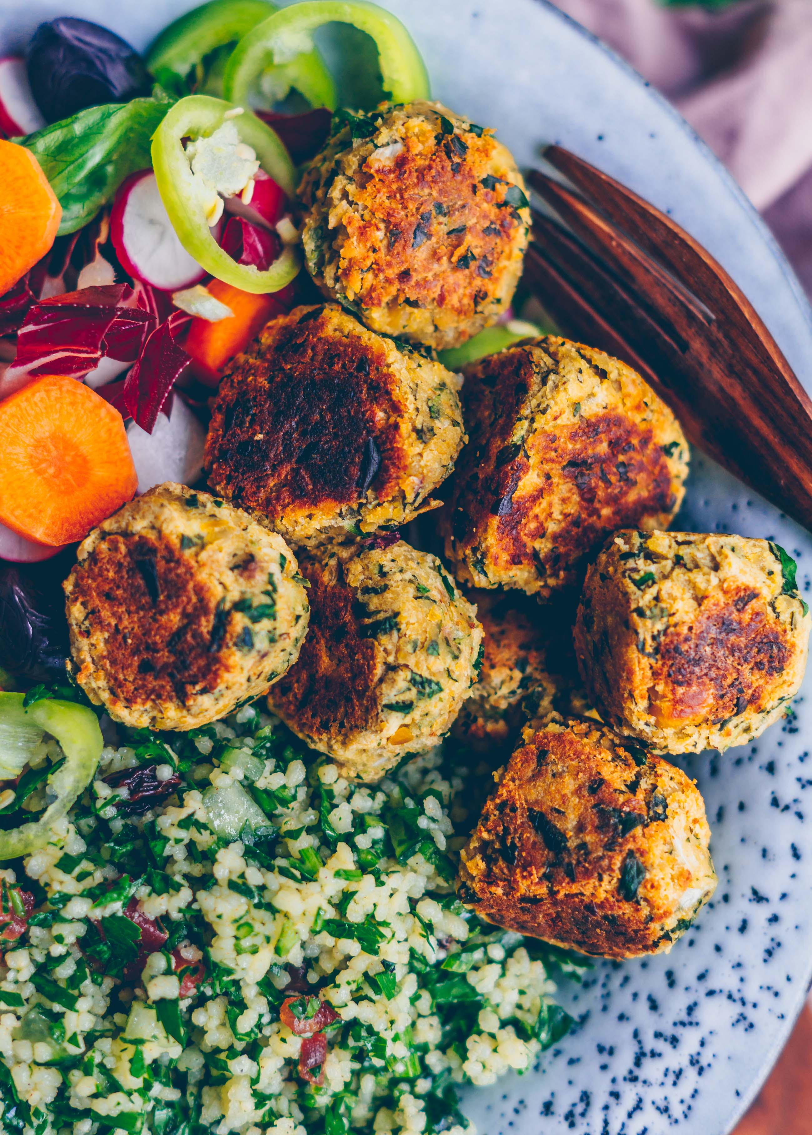 Crunchy chickpea falafel Klara`s Life