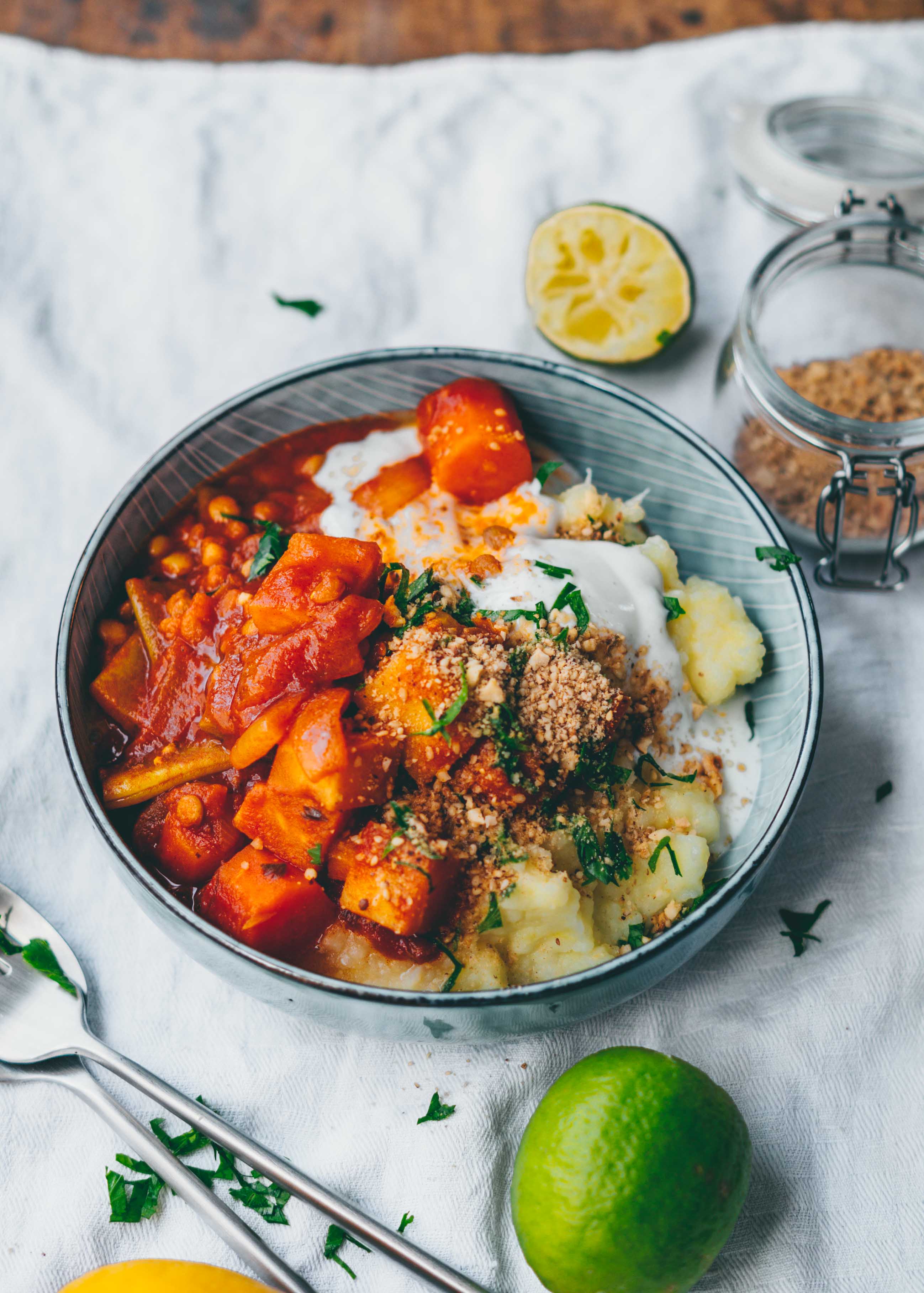 Vegetable Ragout with mashed celery and potatoes. Klara`s Life