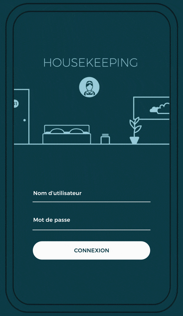 Housekeeping app Klare design