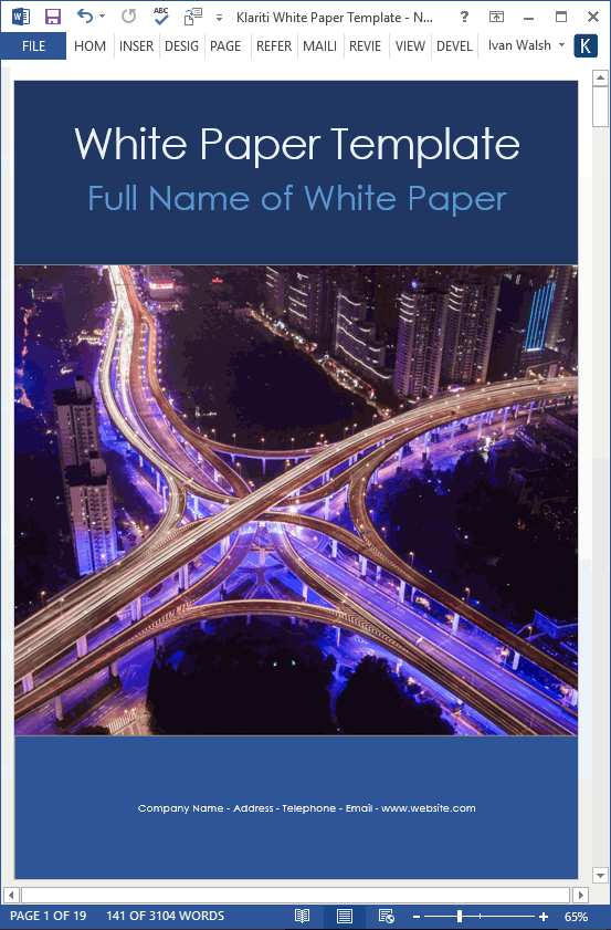 White Paper Templates (MS Word) My Software Templates White Paper Templates (MS Word) My Software Templates