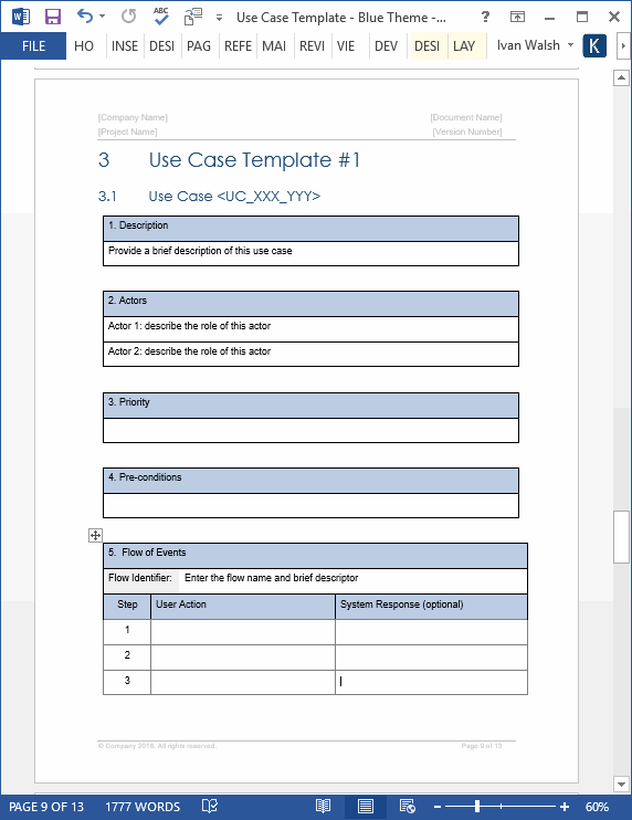 Business Case Excel Template Free HQ Template Documents