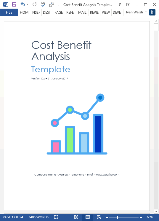Cost Benefit Analysis templates (MS Office) Templates, Forms