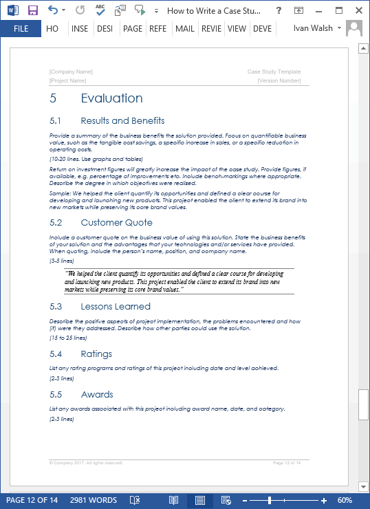 Case Study templates Visionary theme Templates, Forms, Checklists