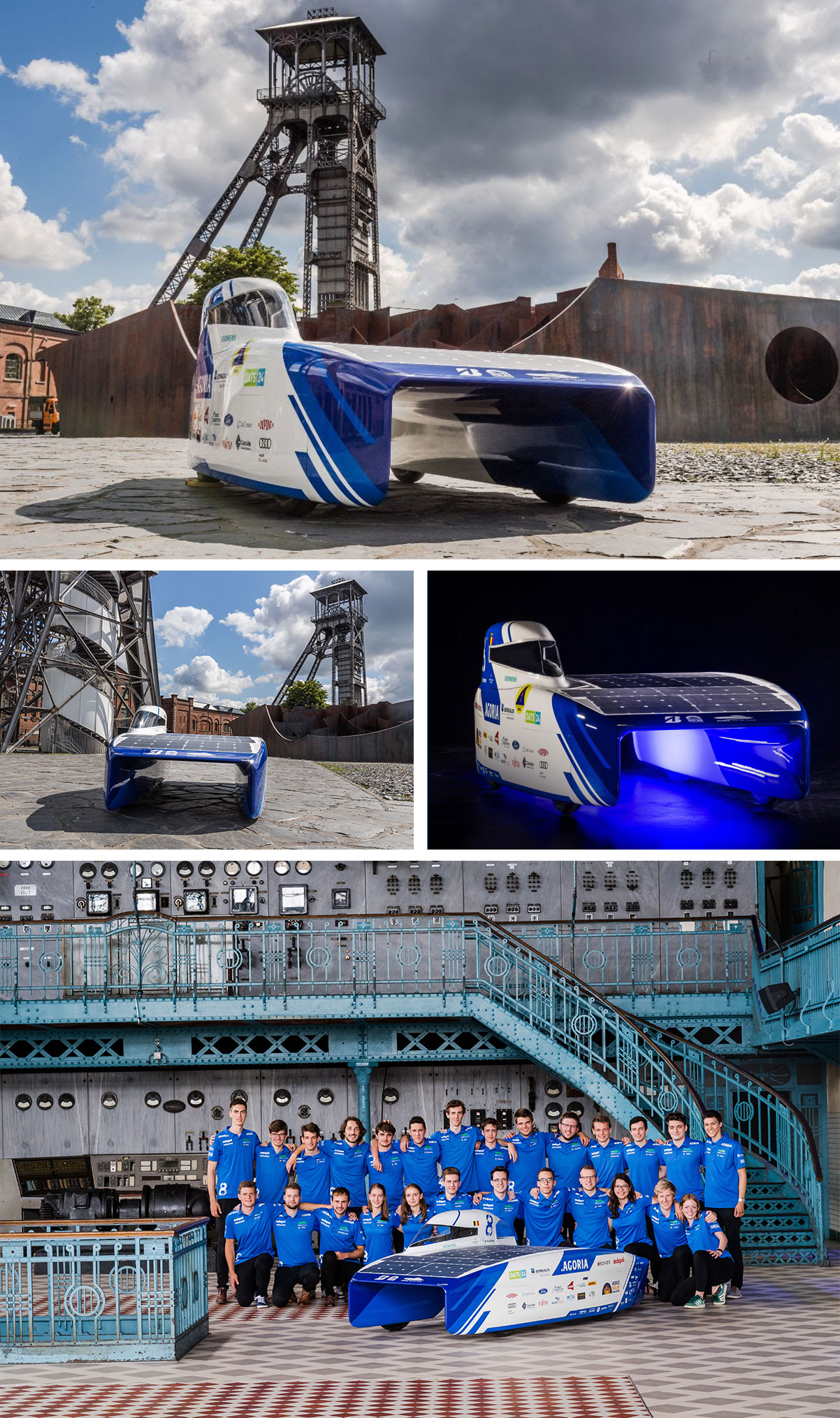 Agoria Solar Team presents "BluePoint", the eighth Belgian solar car