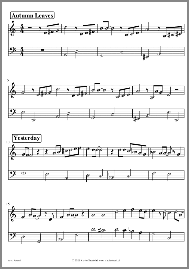 PianoLieder für Anfänger mit Buchstaben zum spielerischen NotenÜben