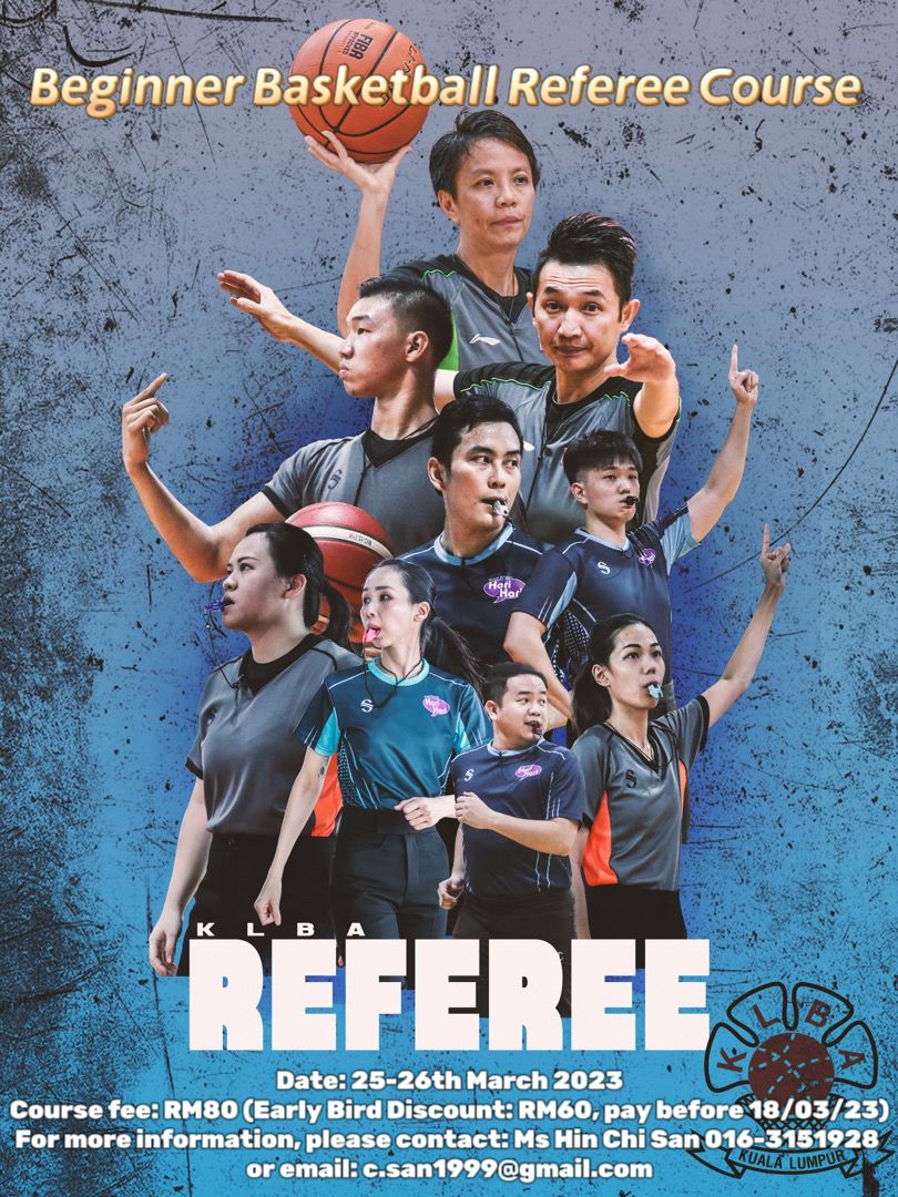 Beginner Basketball Referee Course 2023 KL Basketball