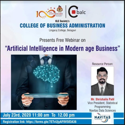 Artificial Intelligence in Modern age Business KLE BBA