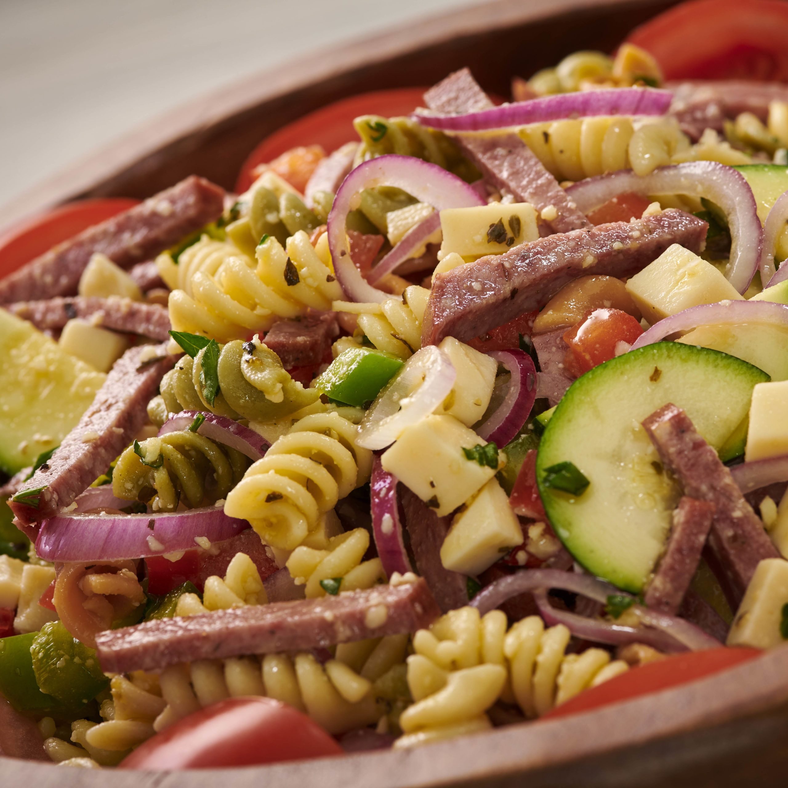 Zesty Summer Sausage Pasta Salad Klement's